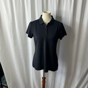 ⸻

🖤 Under Armour HeatGear Black Polo Shirt – Women’s Size L (Fitted)